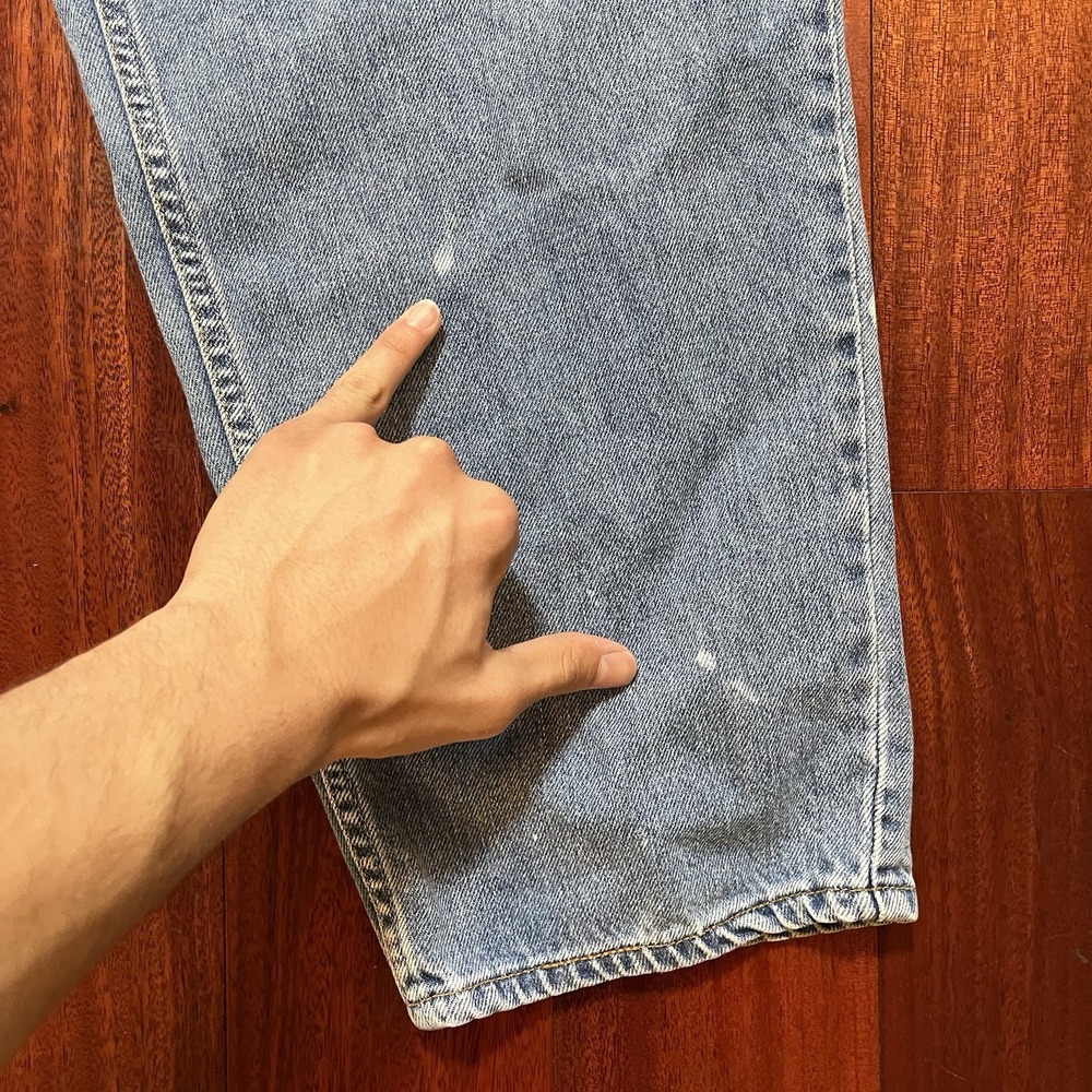 Vintage Levis Jeans Mens 38x32 (37x31) Blue Light Wash Comfort Fit Y2K READ - Picture 7 of 13